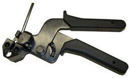 Herramienta manual para tensar y cortar bridas de acero inoxidable